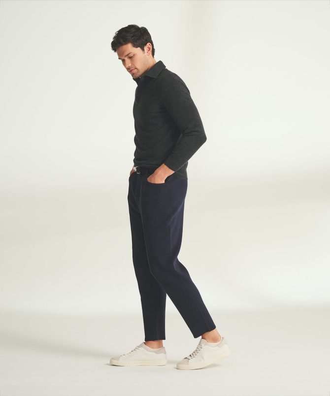 Cotton Cashmere Trouser - Image 3