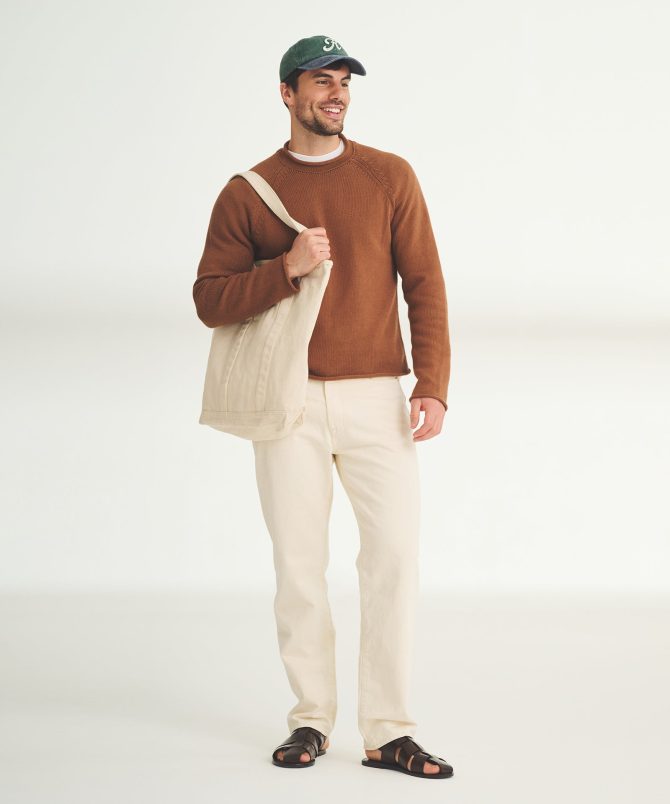 Cotton Relaxed Rollneck Sweater - Image 4
