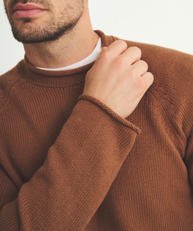 Cotton Relaxed Rollneck Sweater - Image 5