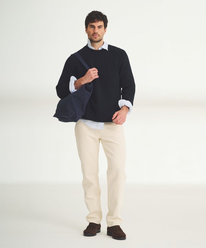 Cotton Relaxed Rollneck Sweater - Image 10