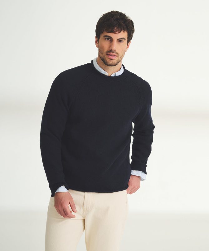 Cotton Relaxed Rollneck Sweater - Image 9