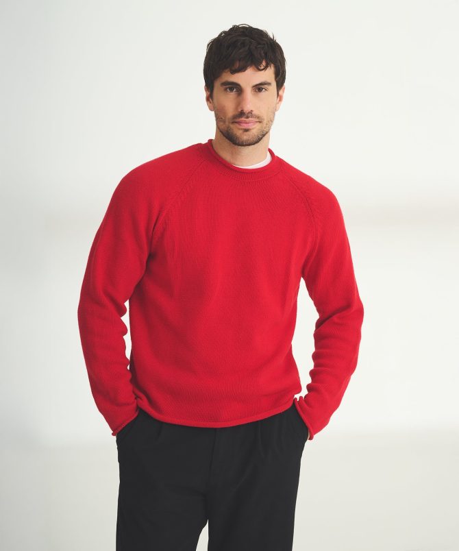 Cotton Relaxed Rollneck Sweater - Image 2