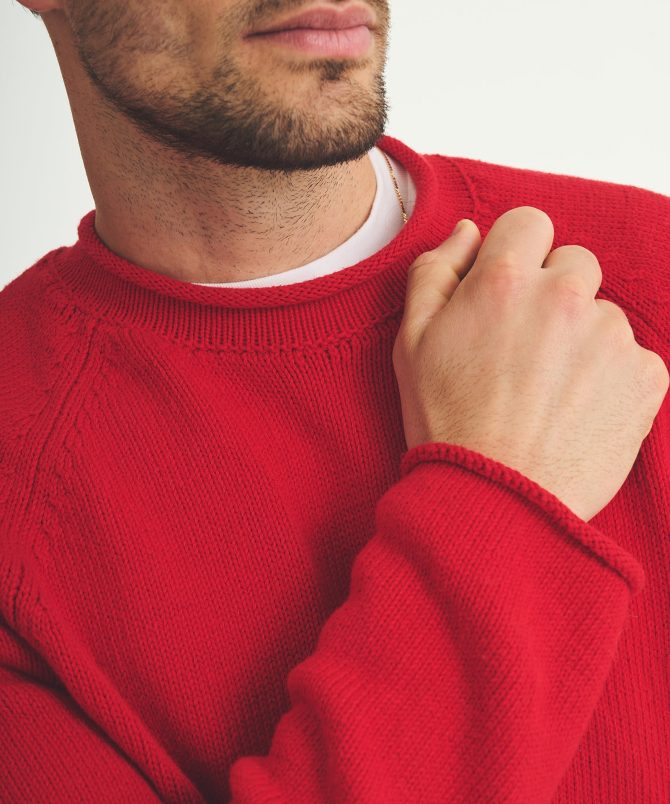 Cotton Relaxed Rollneck Sweater - Image 15