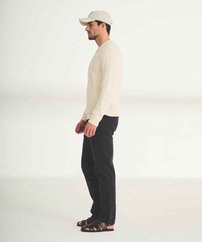Cotton Relaxed V-Neck Sweater - Image 10