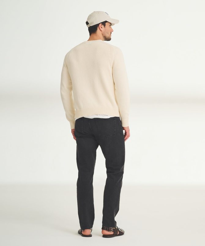 Cotton Relaxed V-Neck Sweater - Image 11