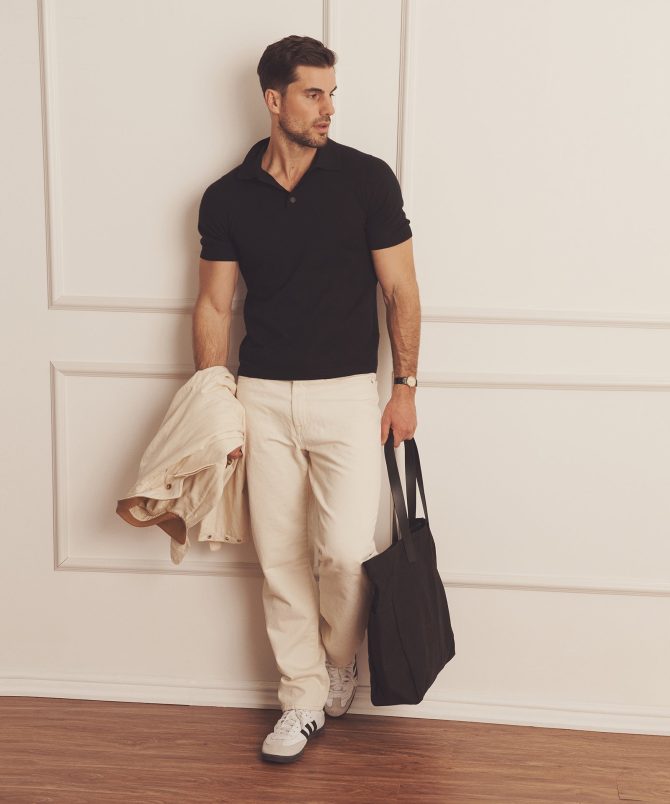 Super Fine Cashmere Short Sleeve Polo - Image 11