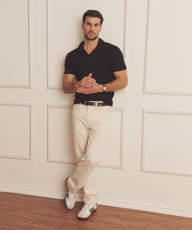 Super Fine Cashmere Short Sleeve Polo - Image 13