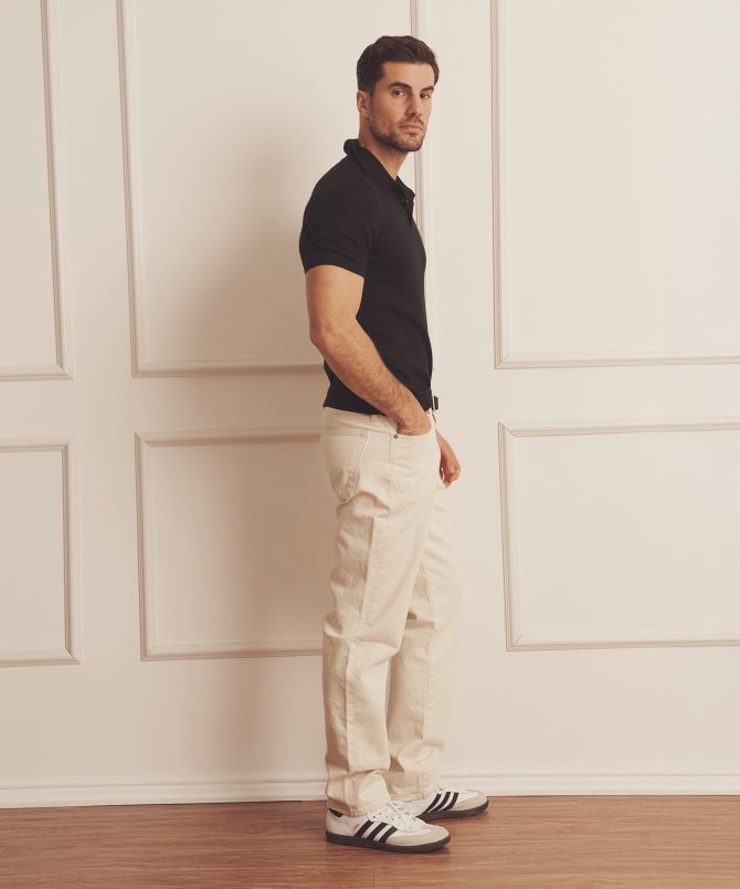Super Fine Cashmere Short Sleeve Polo - Image 14