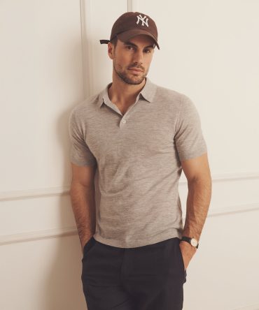 Super Fine Cashmere Short Sleeve Polo