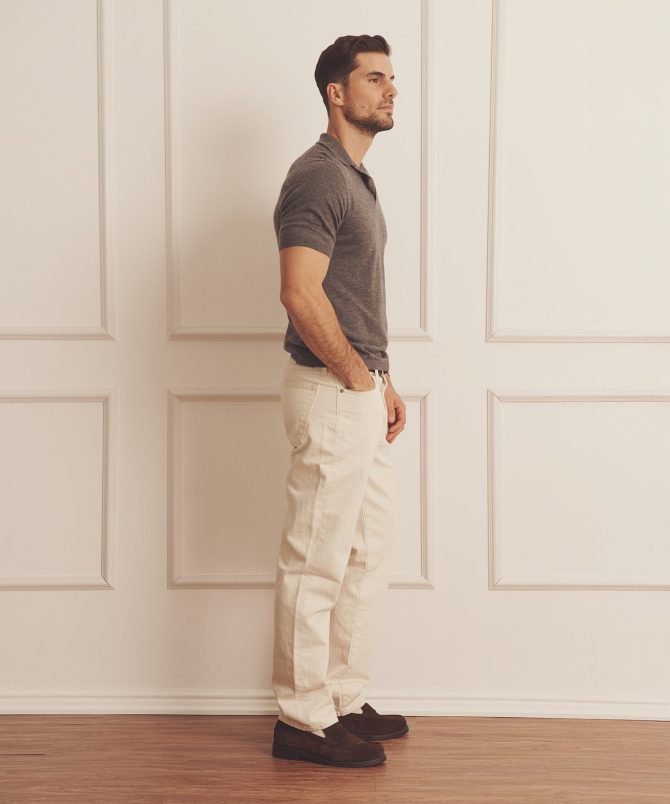 Super Fine Cashmere Short Sleeve Polo - Image 7
