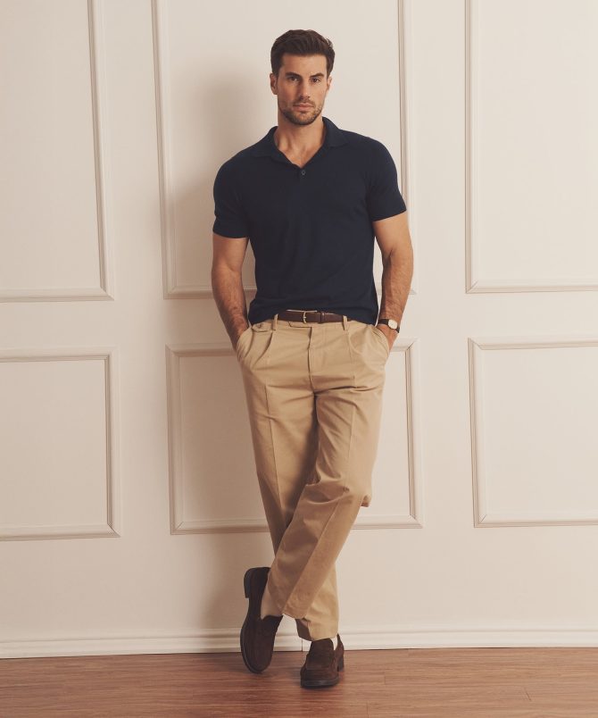 Super Fine Cashmere Short Sleeve Polo - Image 24