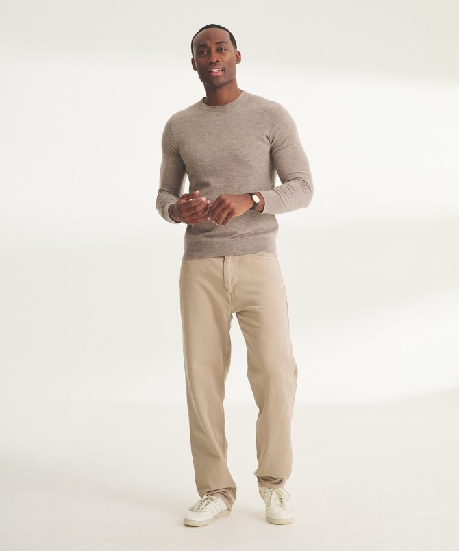 Super Fine Cashmere Long Sleeve Crewneck - Image 4