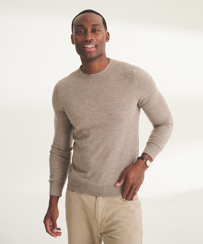 Super Fine Cashmere Long Sleeve Crewneck - Image 2
