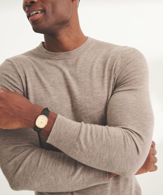 Super Fine Cashmere Long Sleeve Crewneck - Image 6