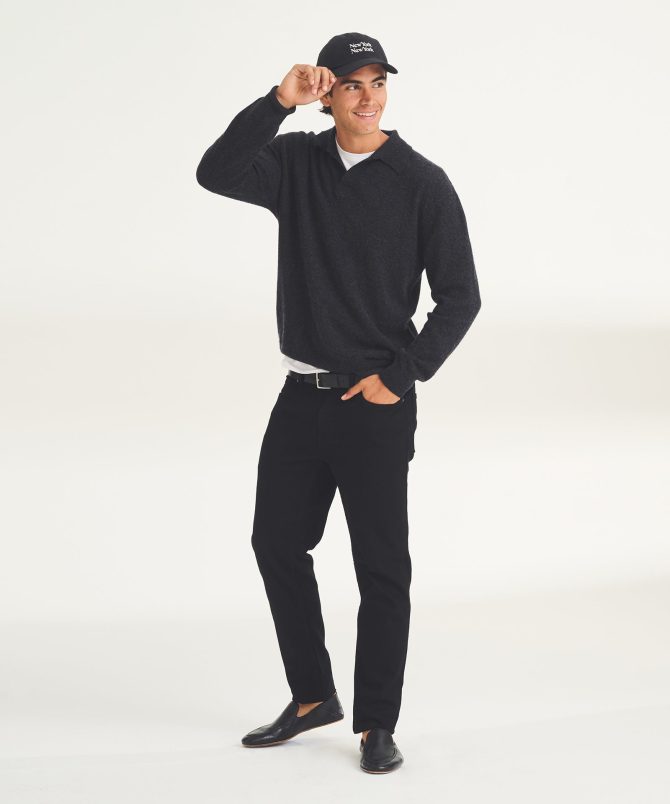 Lightweight Cashmere Relaxed Polo - Image 37