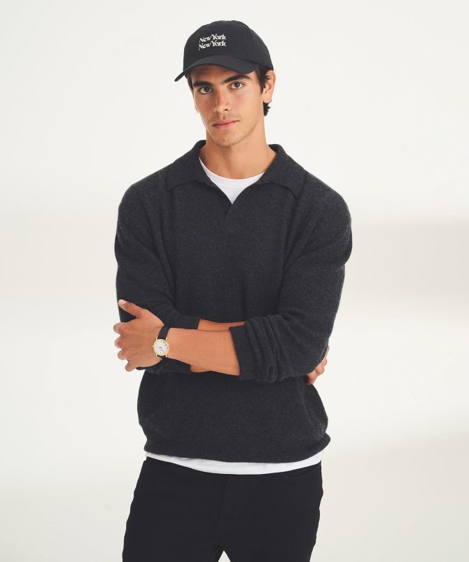 Lightweight Cashmere Relaxed Polo - Image 40