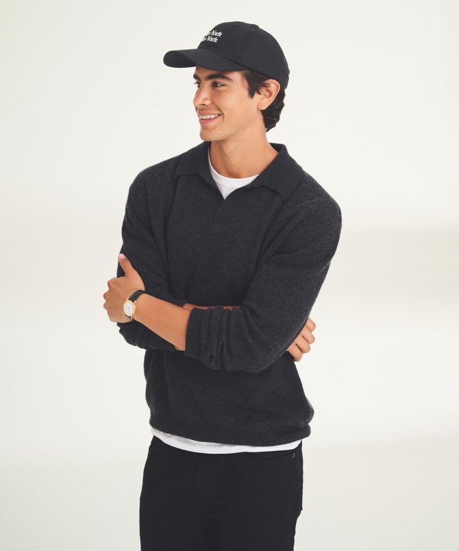 Lightweight Cashmere Relaxed Polo - Image 39