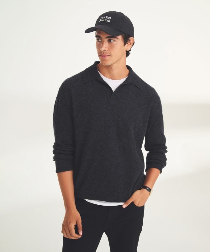 Lightweight Cashmere Relaxed Polo - Image 36