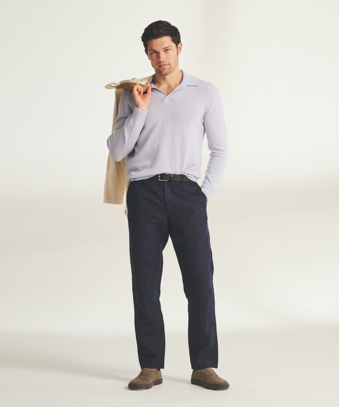 Lightweight Cashmere Relaxed Polo - Image 46