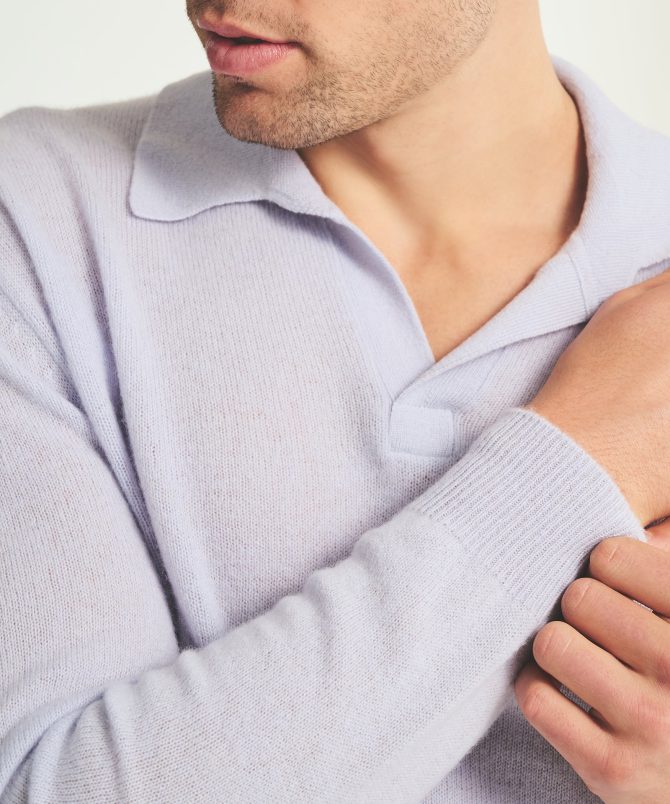 Lightweight Cashmere Relaxed Polo - Image 47