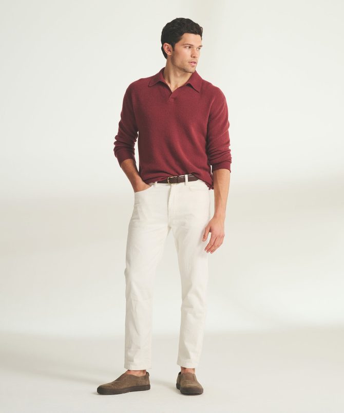 Lightweight Cashmere Relaxed Polo - Image 52