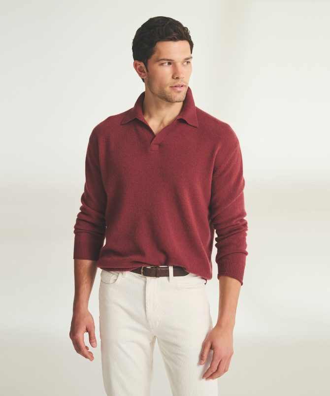 Lightweight Cashmere Relaxed Polo
