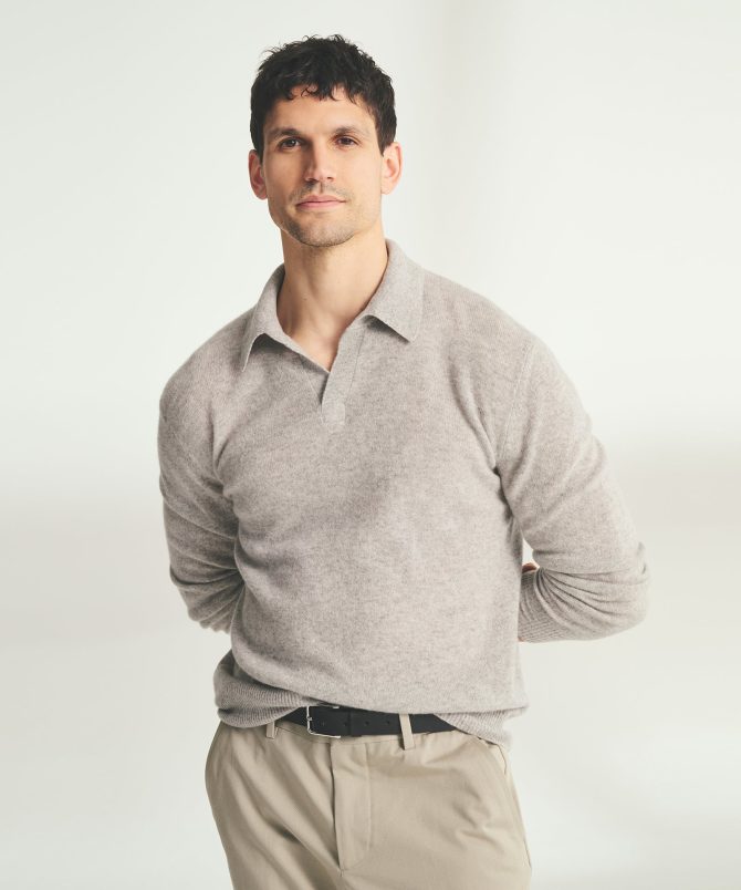 Lightweight Cashmere Relaxed Polo - Image 2