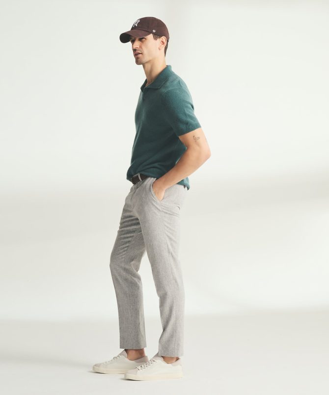 Lightweight Cashmere Short Sleeve Polo - Image 29