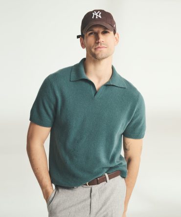 Lightweight Cashmere Short Sleeve Polo