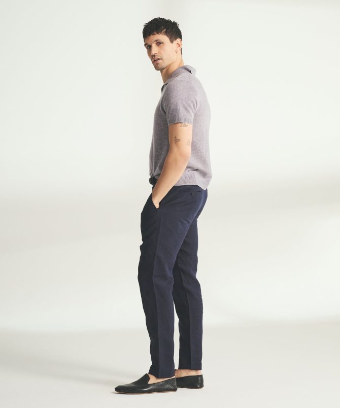 Lightweight Cashmere Short Sleeve Polo - Image 35