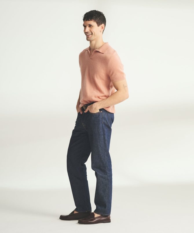 Lightweight Cashmere Short Sleeve Polo - Image 41