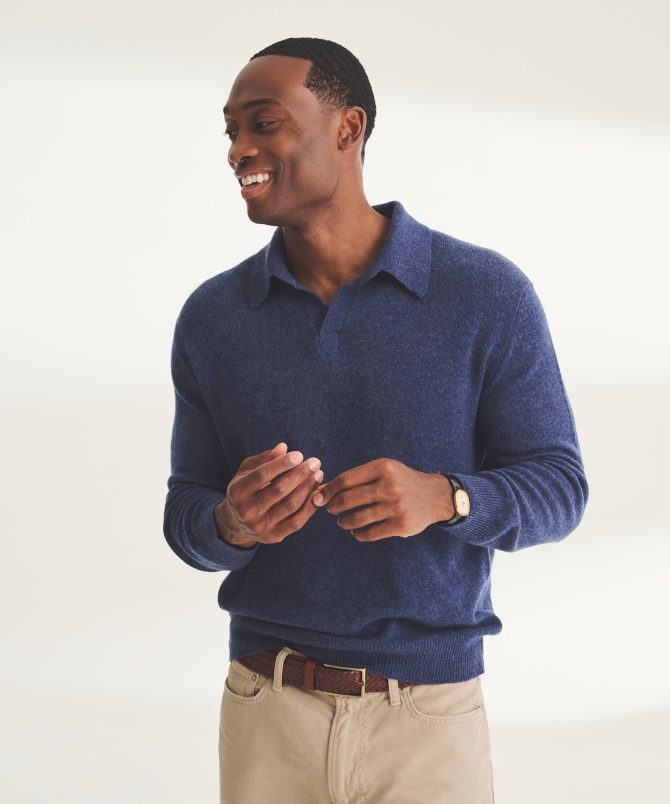 Lightweight Cashmere Relaxed Polo - Image 6