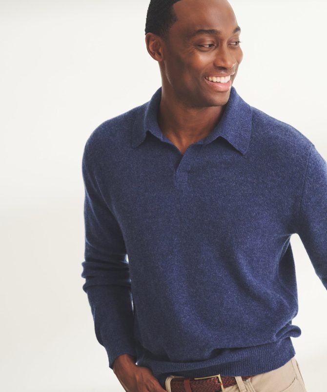 Lightweight Cashmere Relaxed Polo - Image 3