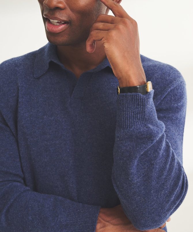 Lightweight Cashmere Relaxed Polo - Image 31