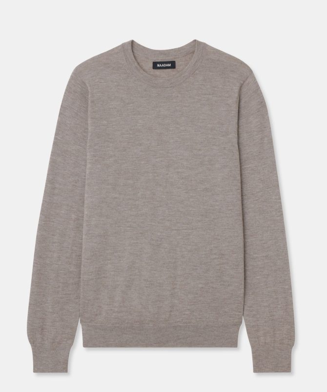 Super Fine Cashmere Long Sleeve Crewneck - Image 3