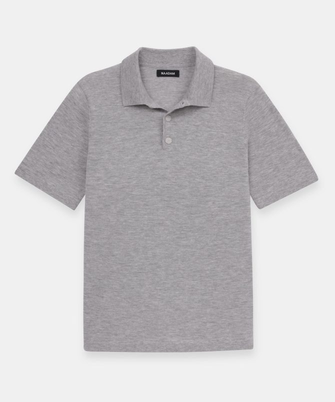 Super Fine Cashmere Short Sleeve Polo - Image 2