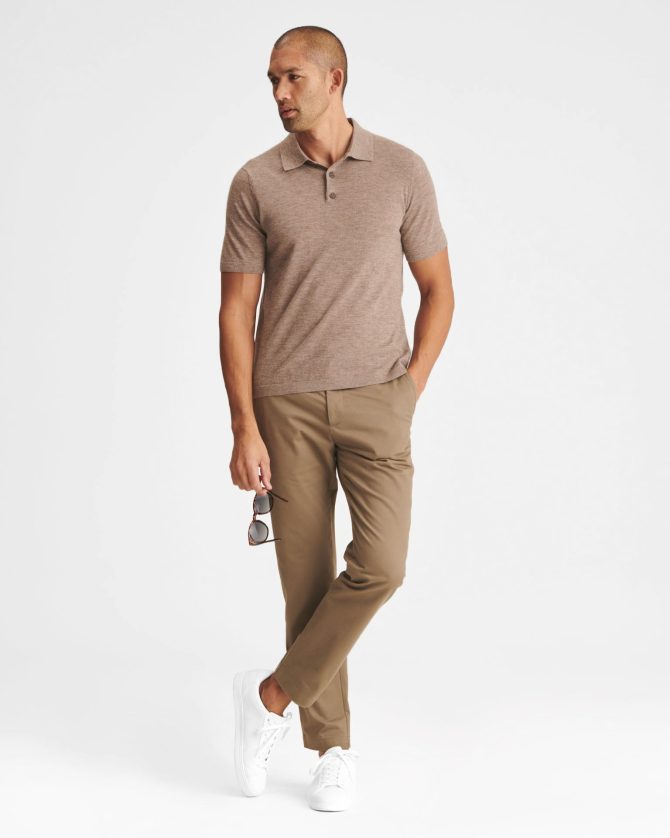 Super Fine Cashmere Short Sleeve Polo - Image 30