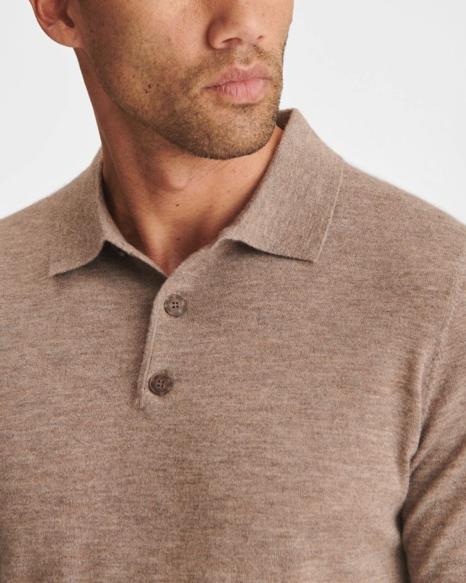 Super Fine Cashmere Short Sleeve Polo - Image 32