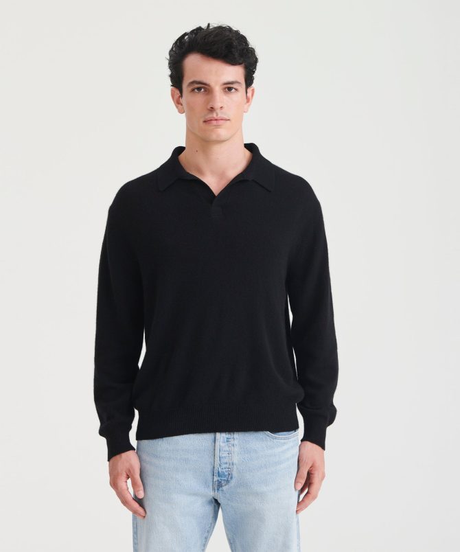 Lightweight Cashmere Relaxed Polo - Image 8