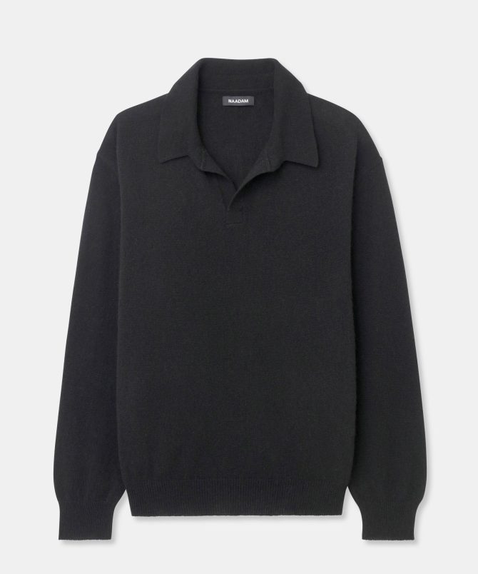Lightweight Cashmere Relaxed Polo - Image 16