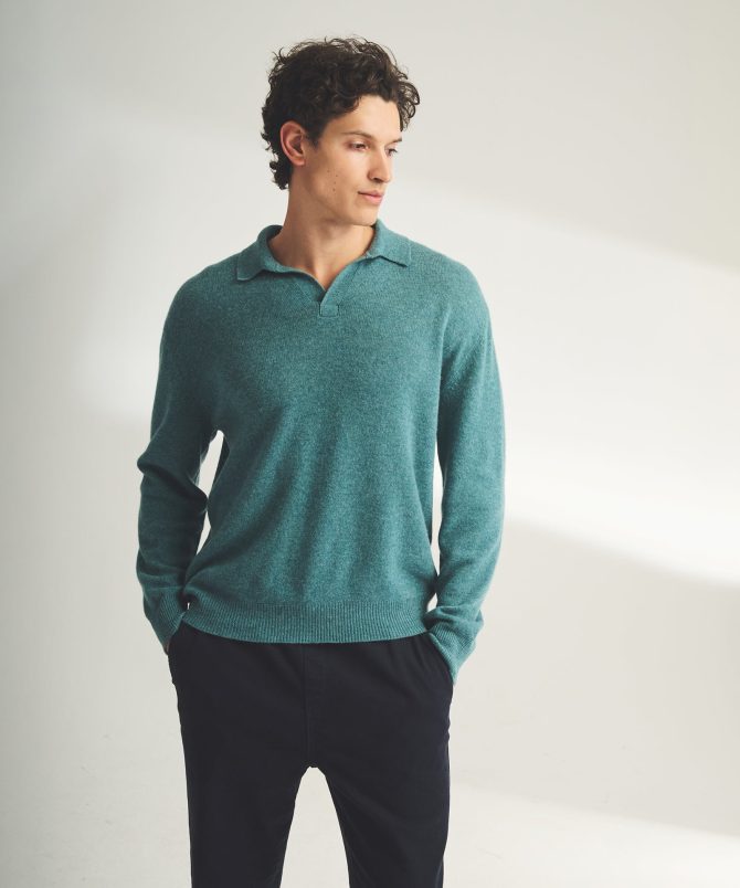 Lightweight Cashmere Relaxed Polo - Image 21