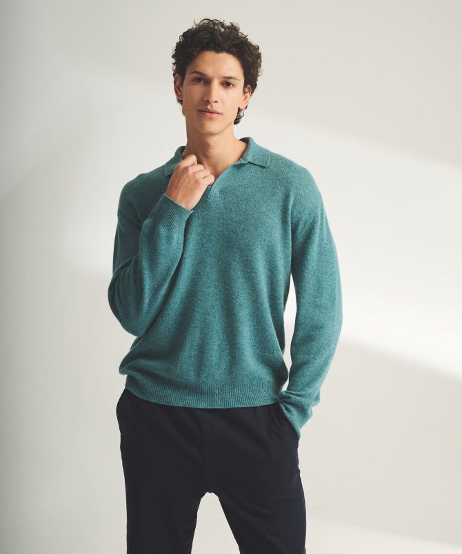 Lightweight Cashmere Relaxed Polo - Image 4