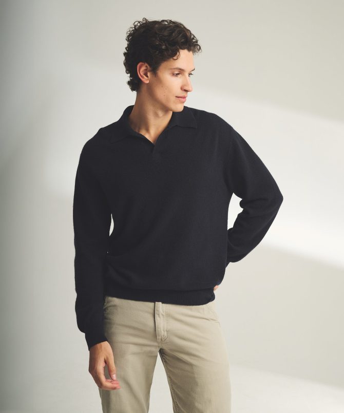 Lightweight Cashmere Relaxed Polo - Image 5