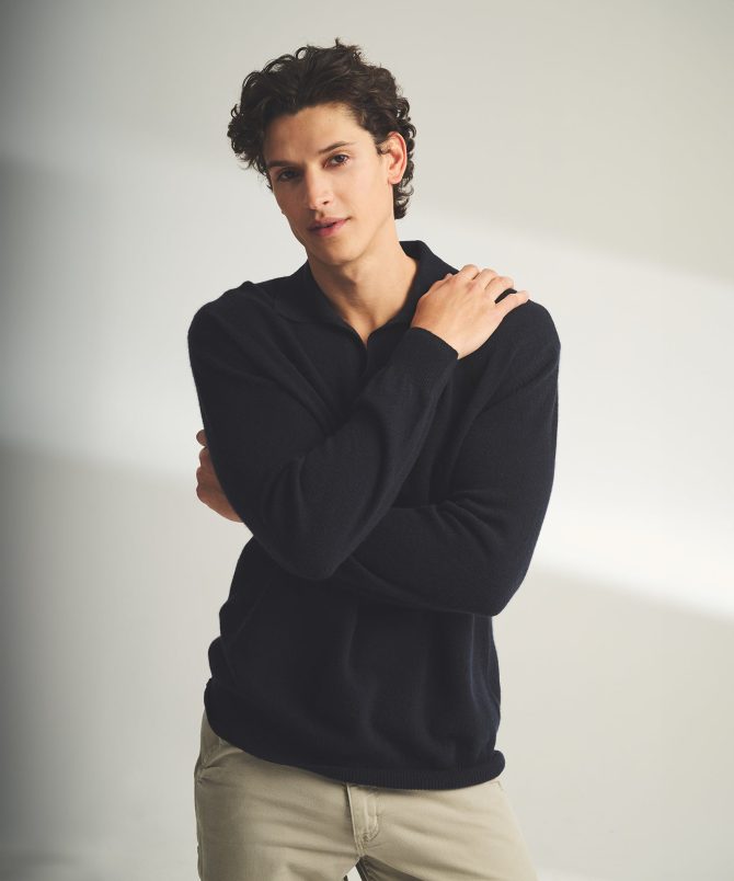 Lightweight Cashmere Relaxed Polo - Image 24