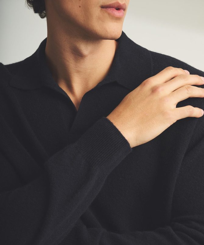 Lightweight Cashmere Relaxed Polo - Image 25