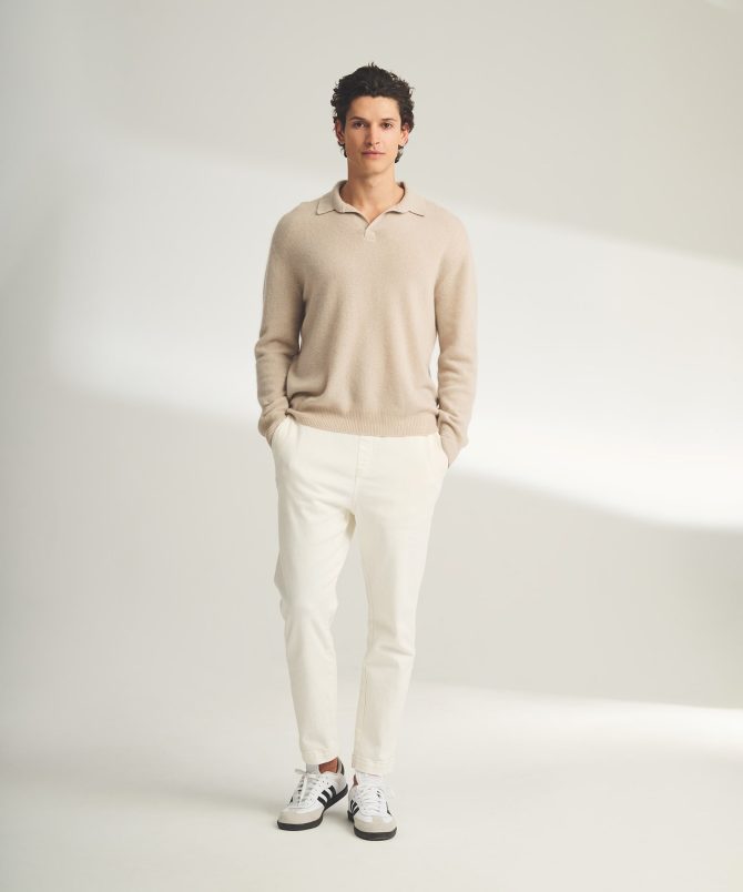 Lightweight Cashmere Relaxed Polo - Image 18