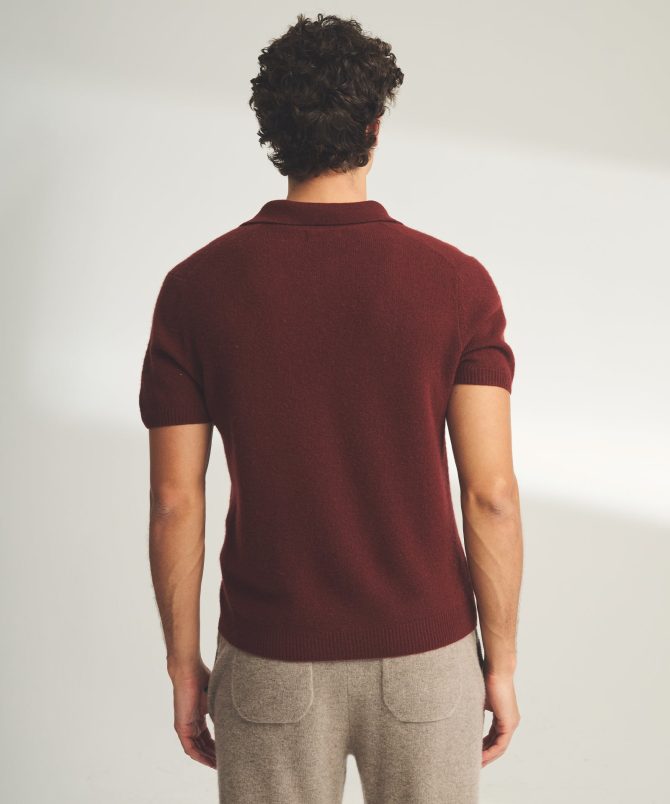 Lightweight Cashmere Short Sleeve Polo - Image 12