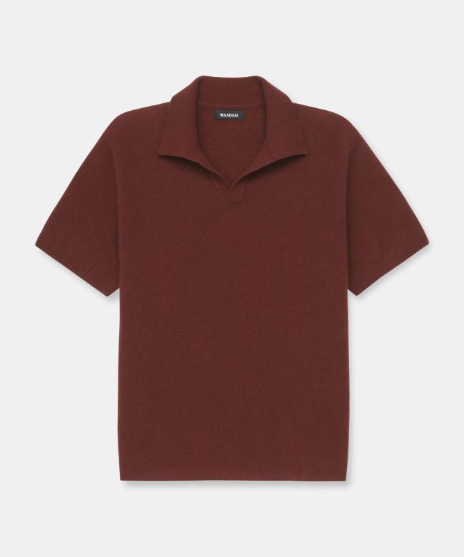 Lightweight Cashmere Short Sleeve Polo - Image 7