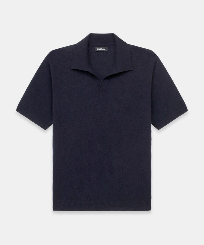 Lightweight Cashmere Short Sleeve Polo - Image 8