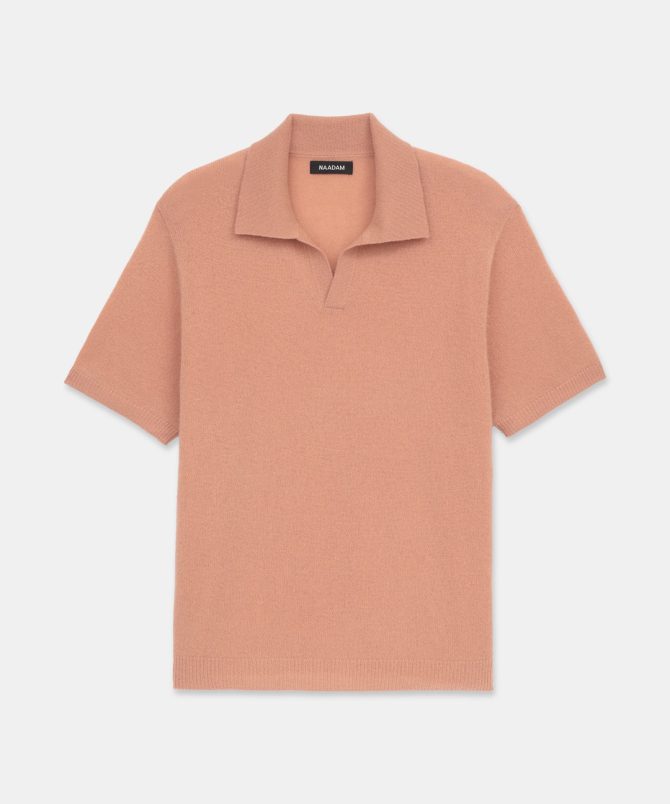 Lightweight Cashmere Short Sleeve Polo - Image 36